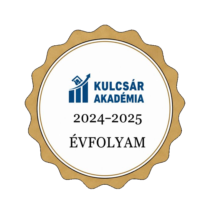 Kulcsár Akadémia 2024-2025 tanúsítvány
